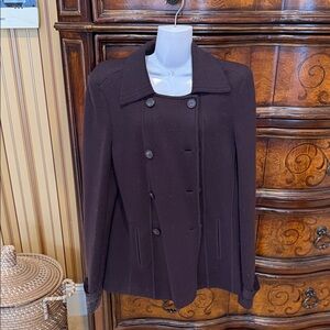 Theory Women's Dark Brown Pea Coat